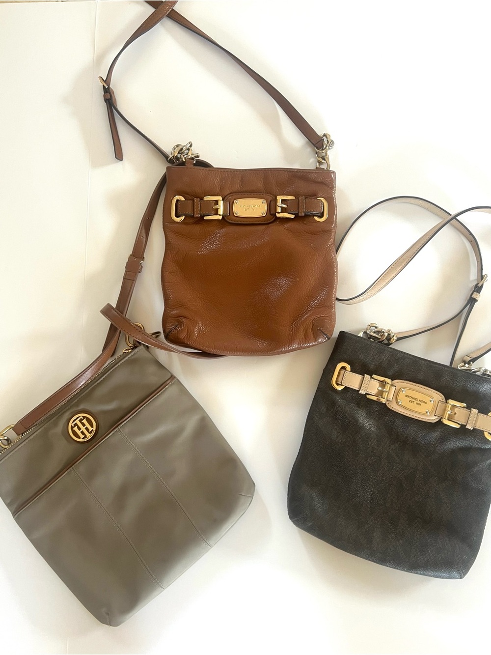 Lot of three Crossbody Bags- Signature Hardware